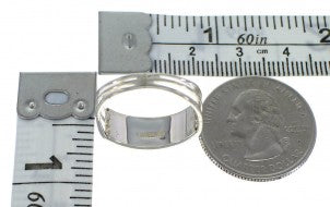 Multicolor Inlay Southwestern Sterling Silver Ring Size 5-1/2 QX76073